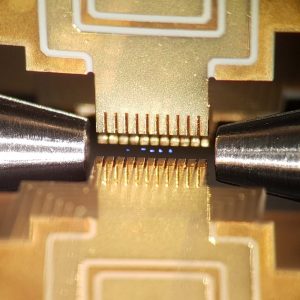 Trapped calcium ions in a segmented Paul trap